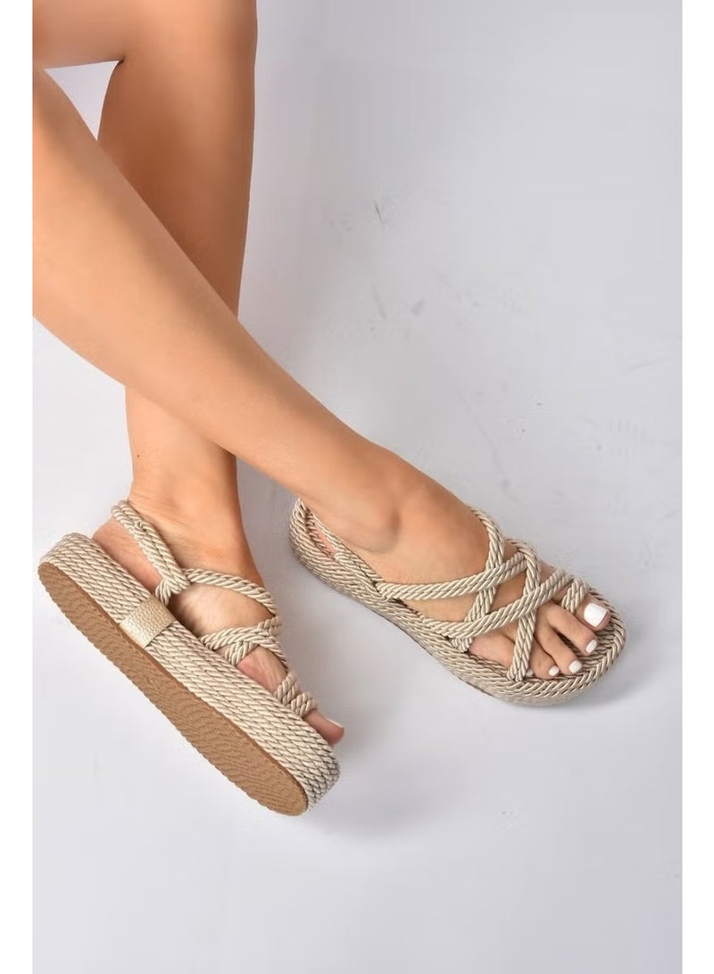 Fox Shoes صنادل نسائية من القماش عشرة H596021304 - Image 3